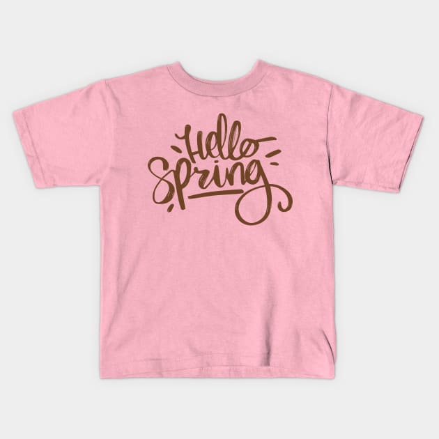 Hello, Spring ! Kids T-Shirt by artspot